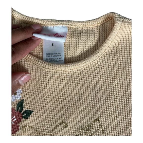 Kid's Lot 2 Piece Sweat Set and Fall floral Jacket/ Long Sleeve Thermal Size 5/6 - Picture 10 of 10